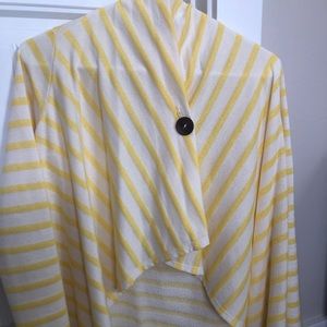 Bobeau signature one-button sweater